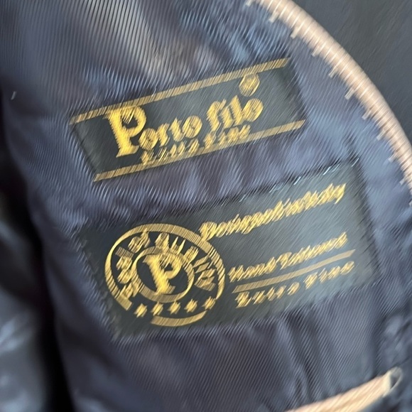 Porto Filo Dress Suit Jacket, NWOT, Men’s Size 44, PTP 24” across back approx - Picture 4 of 12